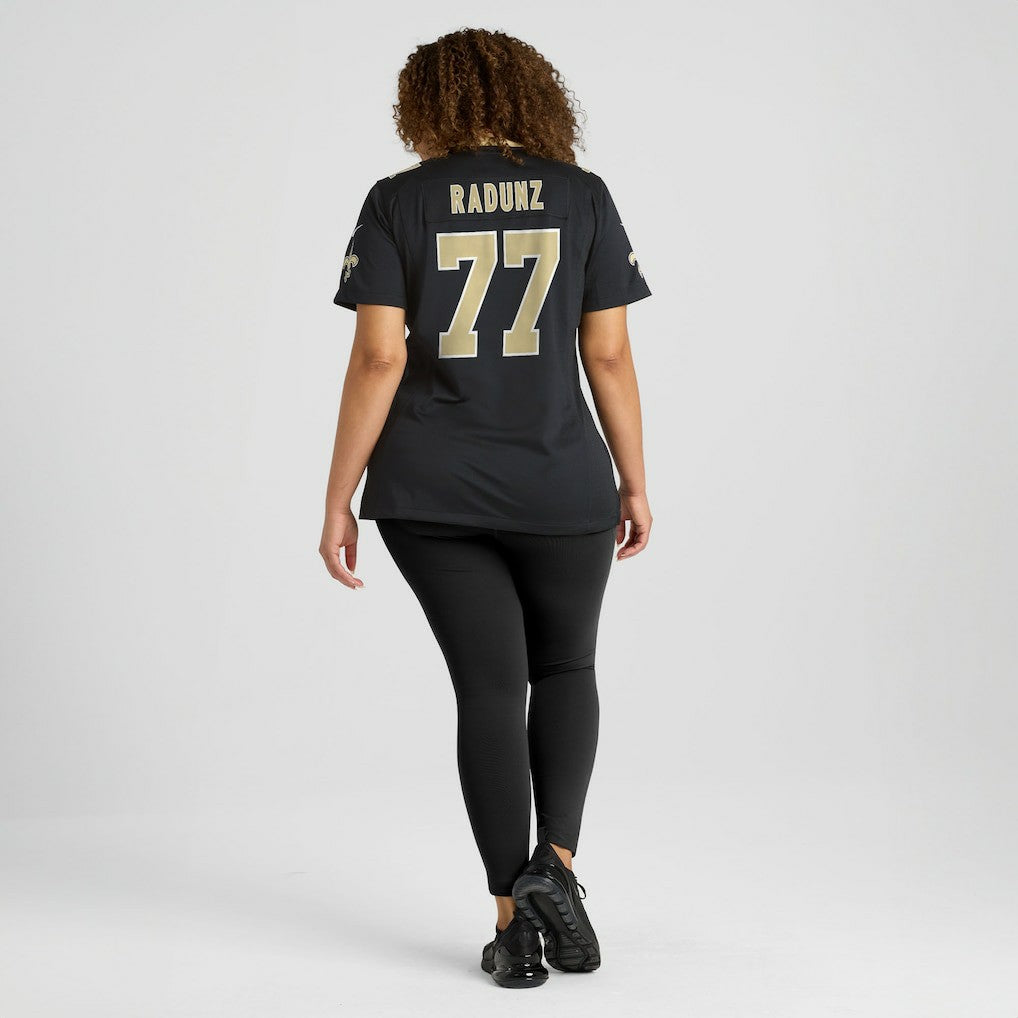 Dillon Radunz New Orleans Saints Women's Team Game Jersey - Black - Nike