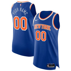 Nike New York Knicks Authentic Custom Jersey Icon Edition Blue