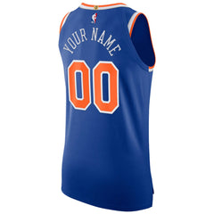 Nike New York Knicks Authentic Custom Jersey Icon Edition Blue