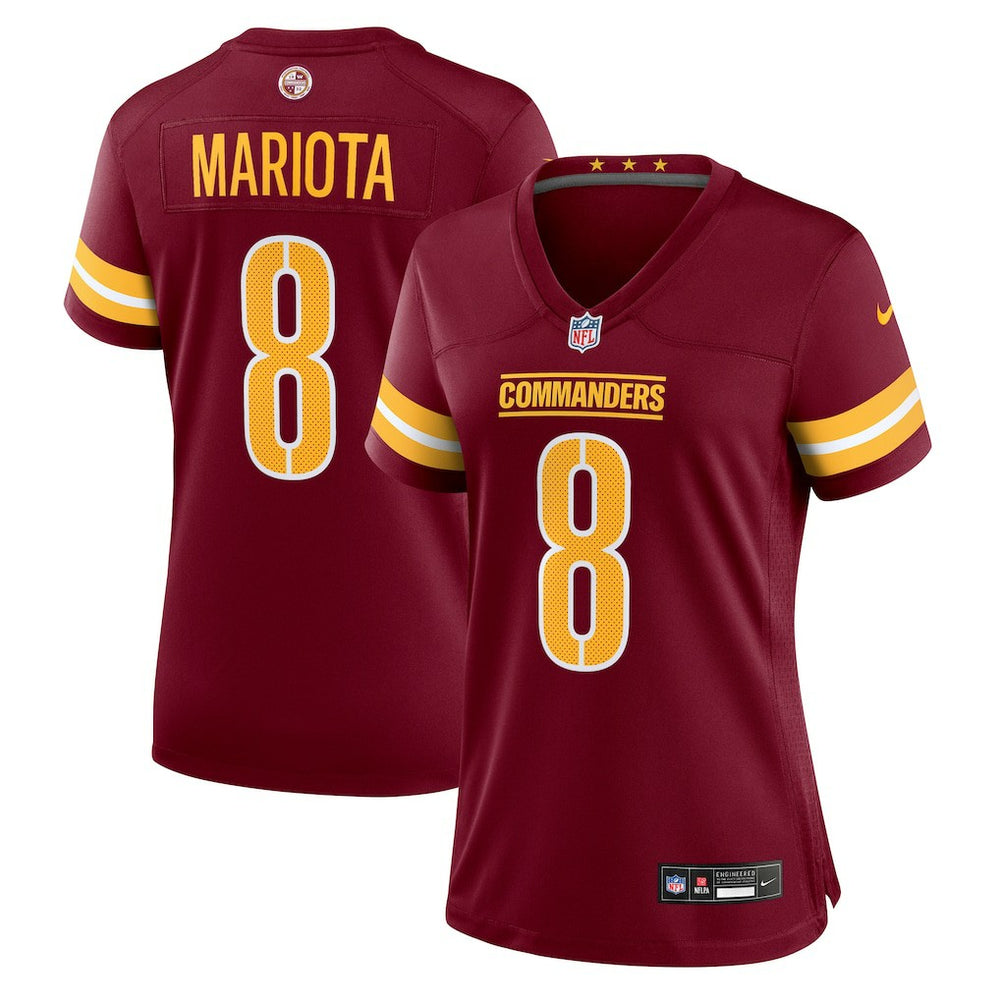 Marcus Mariota Washington Commanders Women's Team Game Jersey - Burgundy - Nike