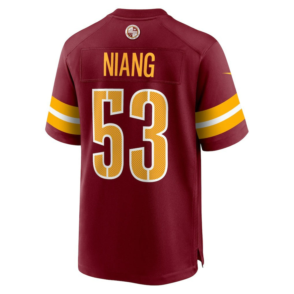 Lucas Niang Washington Commanders Team Game Jersey - Burgundy - Nike