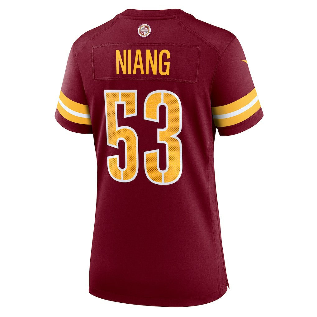 Lucas Niang Washington Commanders Women's Team Game Jersey - Burgundy - Nike