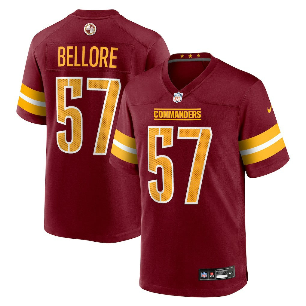 Nick Bellore Washington Commanders Team Game Jersey - Burgundy - Nike