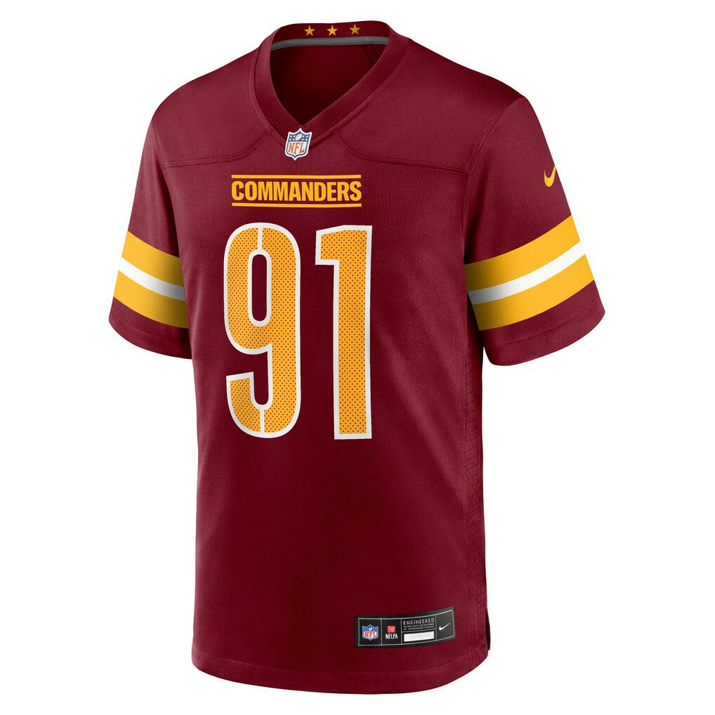 Deatrich Wise Jr. Washington Commanders Team Game Jersey - Burgundy - Nike