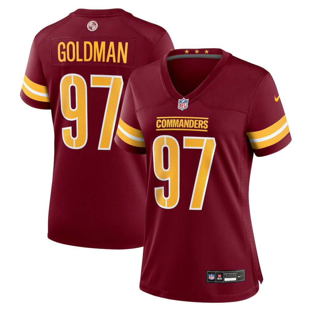 Eddie Goldman Washington Commanders Women's Team Game Jersey - Burgundy - Nike