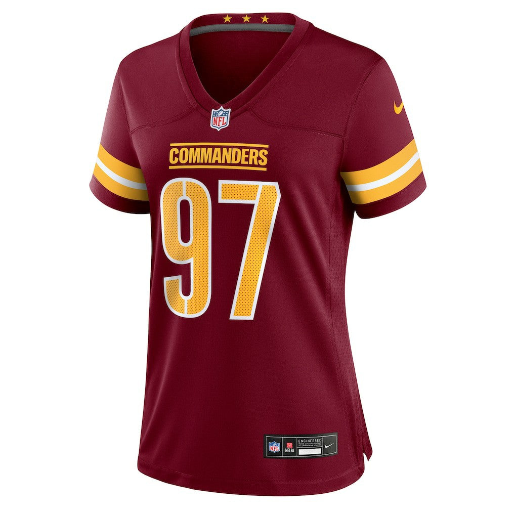 Eddie Goldman Washington Commanders Women's Team Game Jersey - Burgundy - Nike
