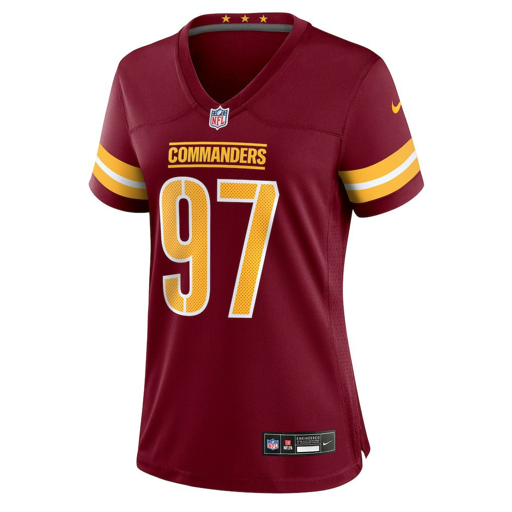 Eddie Goldman Washington Commanders Women's Team Game Jersey - Burgundy - Nike