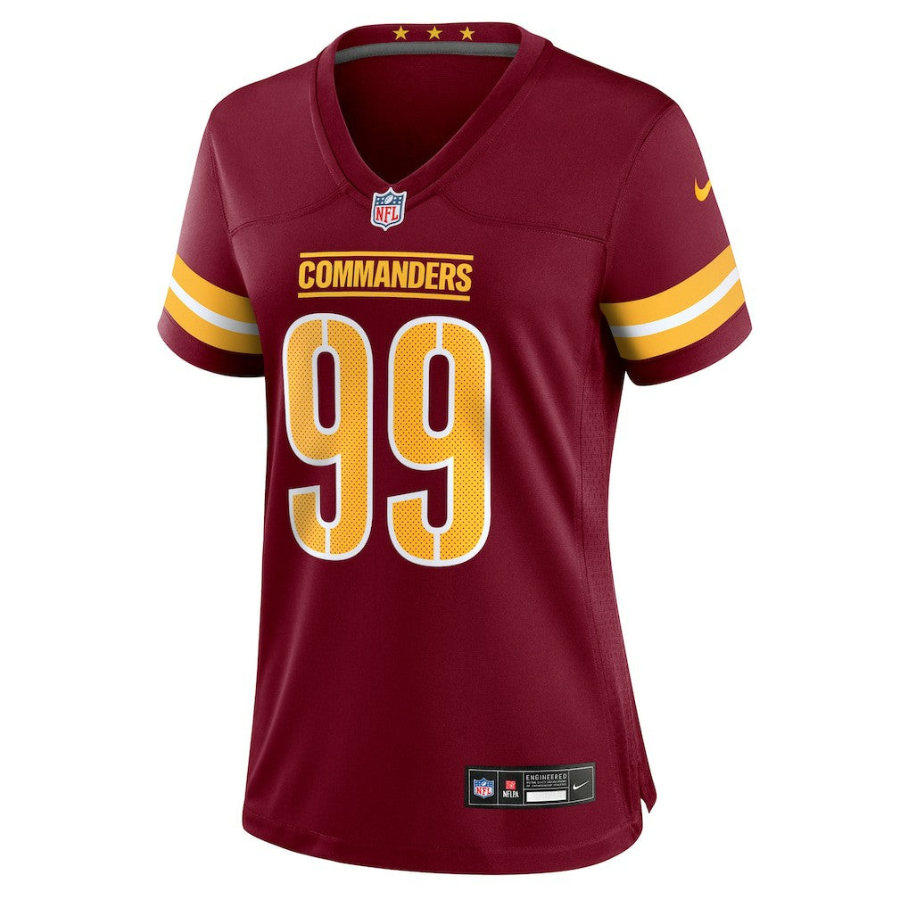Javon Kinlaw Washington Commanders Women's Team Game Jersey - Burgundy - Nike