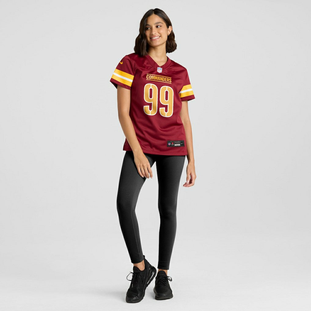 Javon Kinlaw Washington Commanders Women's Team Game Jersey - Burgundy - Nike
