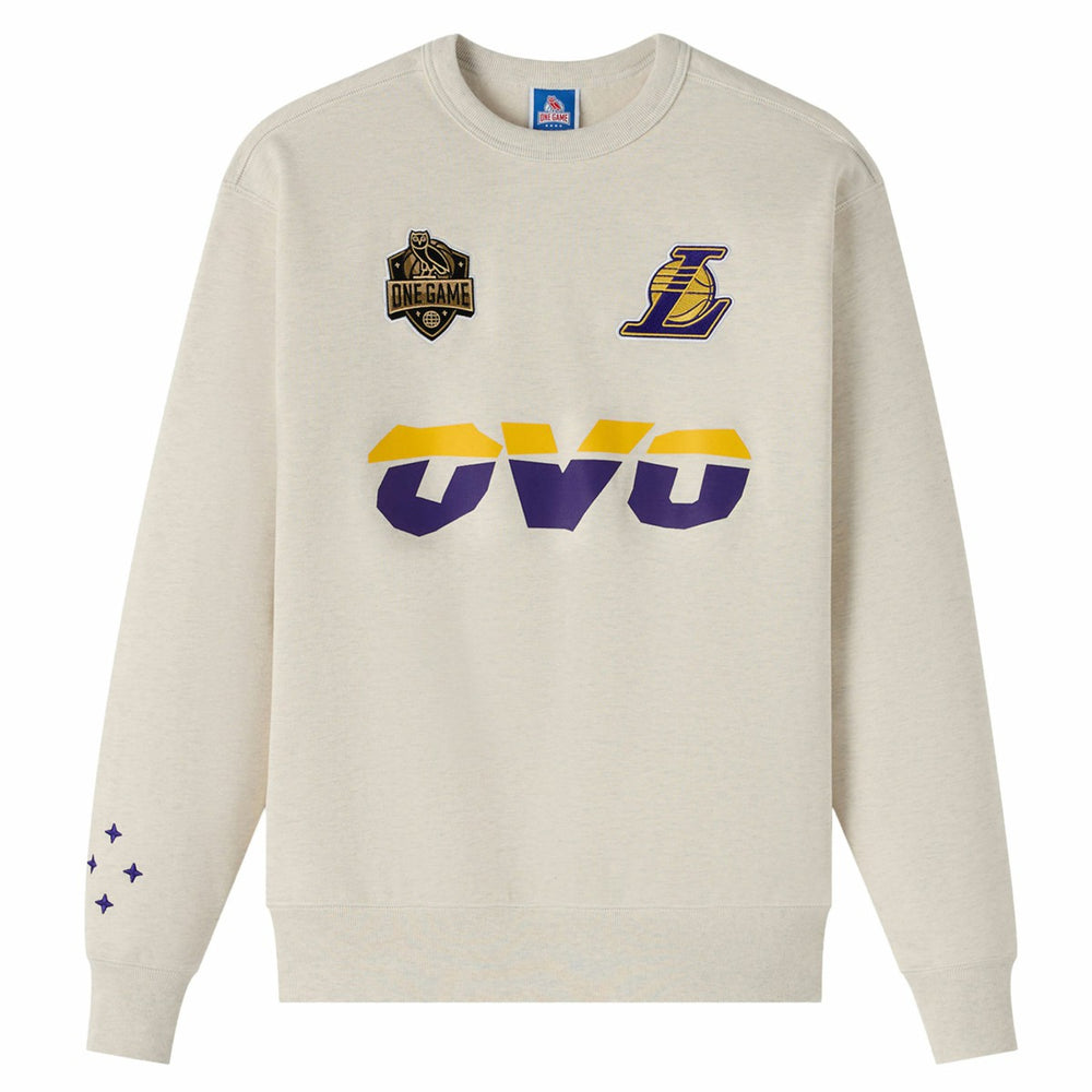 Los Angeles Lakers OVO x NBA Fleece Sweatshirt Natural