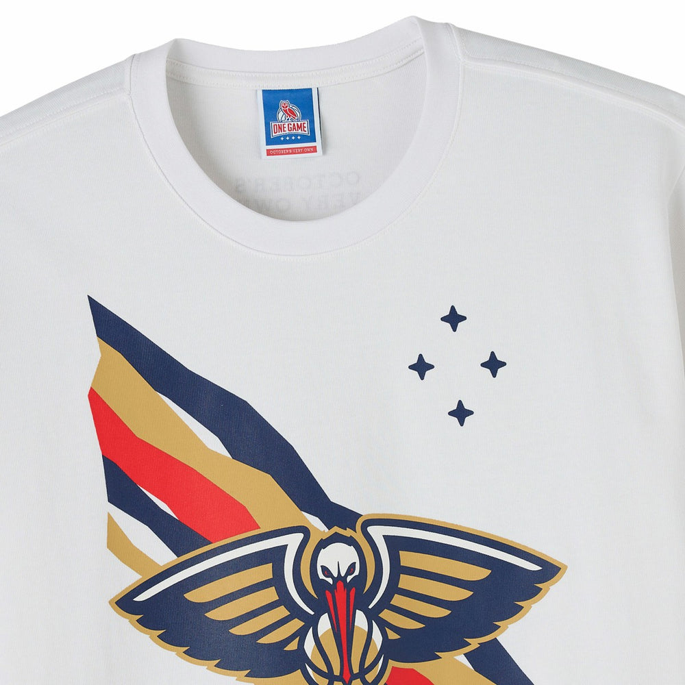 New Orleans Pelicans OVO x NBA Heavyweight T-Shirt White