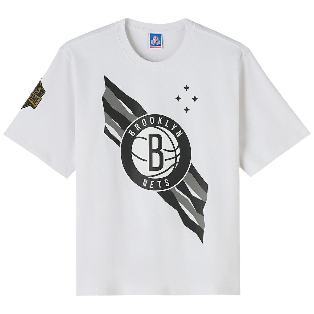 Brooklyn Nets OVO x NBA Heavyweight T-Shirt White