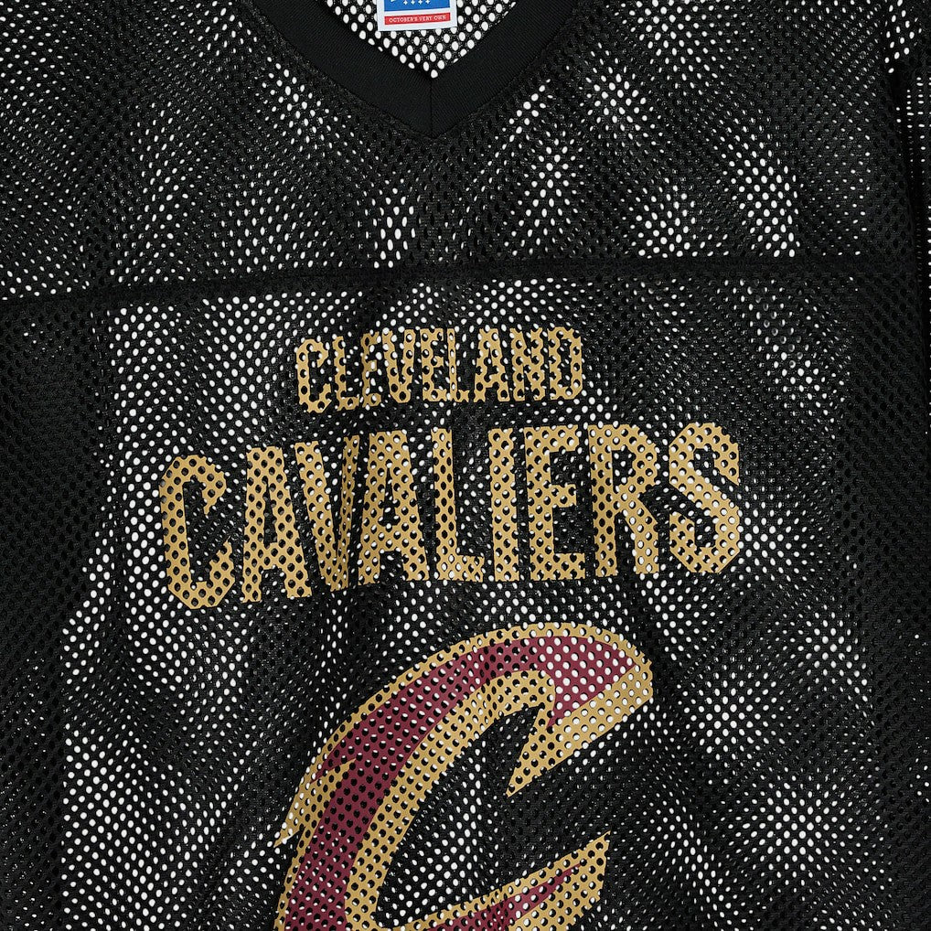 Cleveland Cavaliers OVO x NBA Mesh Football Fashion Jersey Black