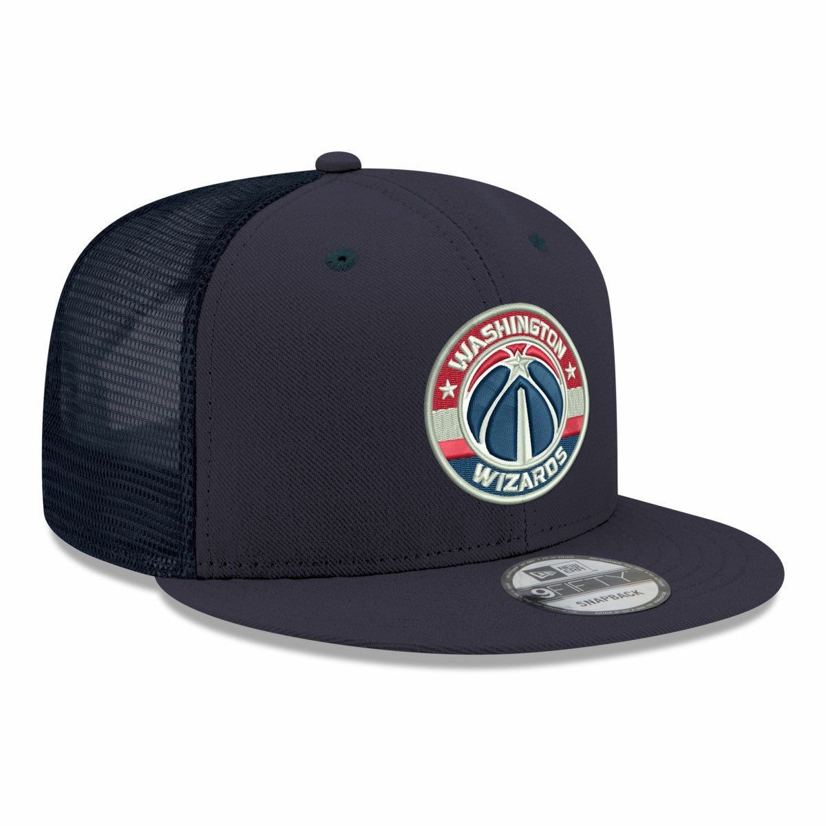 New Era Washington Wizards Core Logo Meshback 9FIFTY Snapback Hat Navy