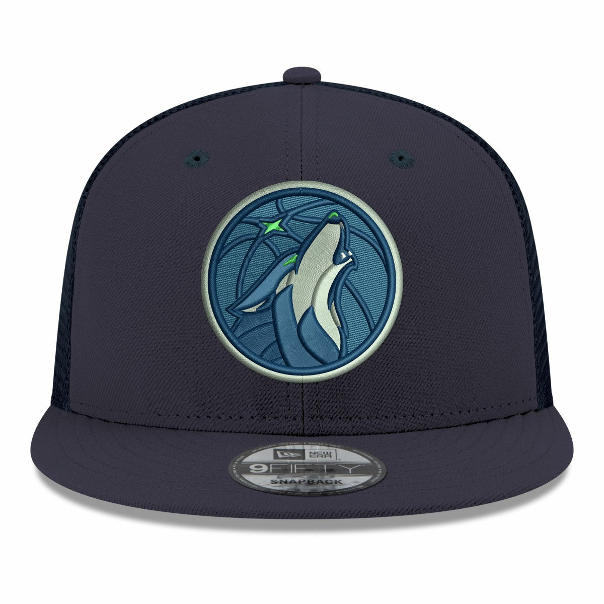 New Era Minnesota Timberwolves Core Logo Meshback 9FIFTY Snapback Hat Navy