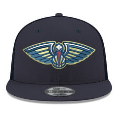New Era New Orleans Pelicans Core Logo Meshback 9FIFTY Snapback Hat Navy
