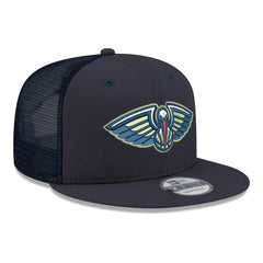 New Era New Orleans Pelicans Core Logo Meshback 9FIFTY Snapback Hat Navy