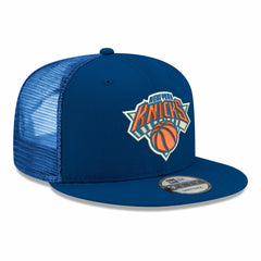 New Era New York Knicks Core Logo Meshback 9FIFTY Snapback Hat Blue