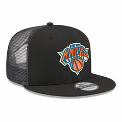 New Era New York Knicks Core Logo Meshback 9FIFTY Snapback Hat Black