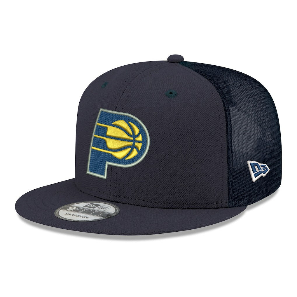 New Era Indiana Pacers Core Logo Meshback 9FIFTY Snapback Hat Navy