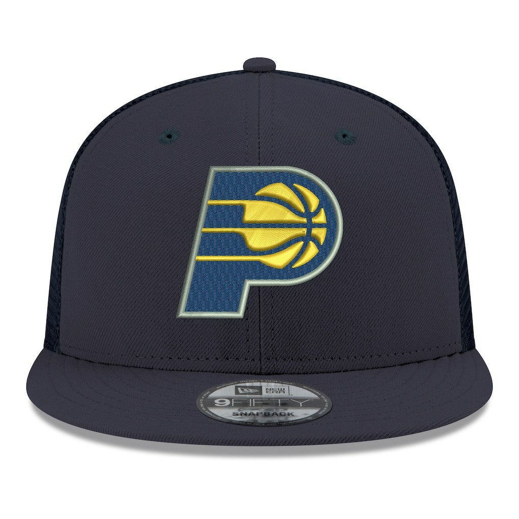New Era Indiana Pacers Core Logo Meshback 9FIFTY Snapback Hat Navy