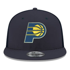 New Era Indiana Pacers Core Logo Meshback 9FIFTY Snapback Hat Navy