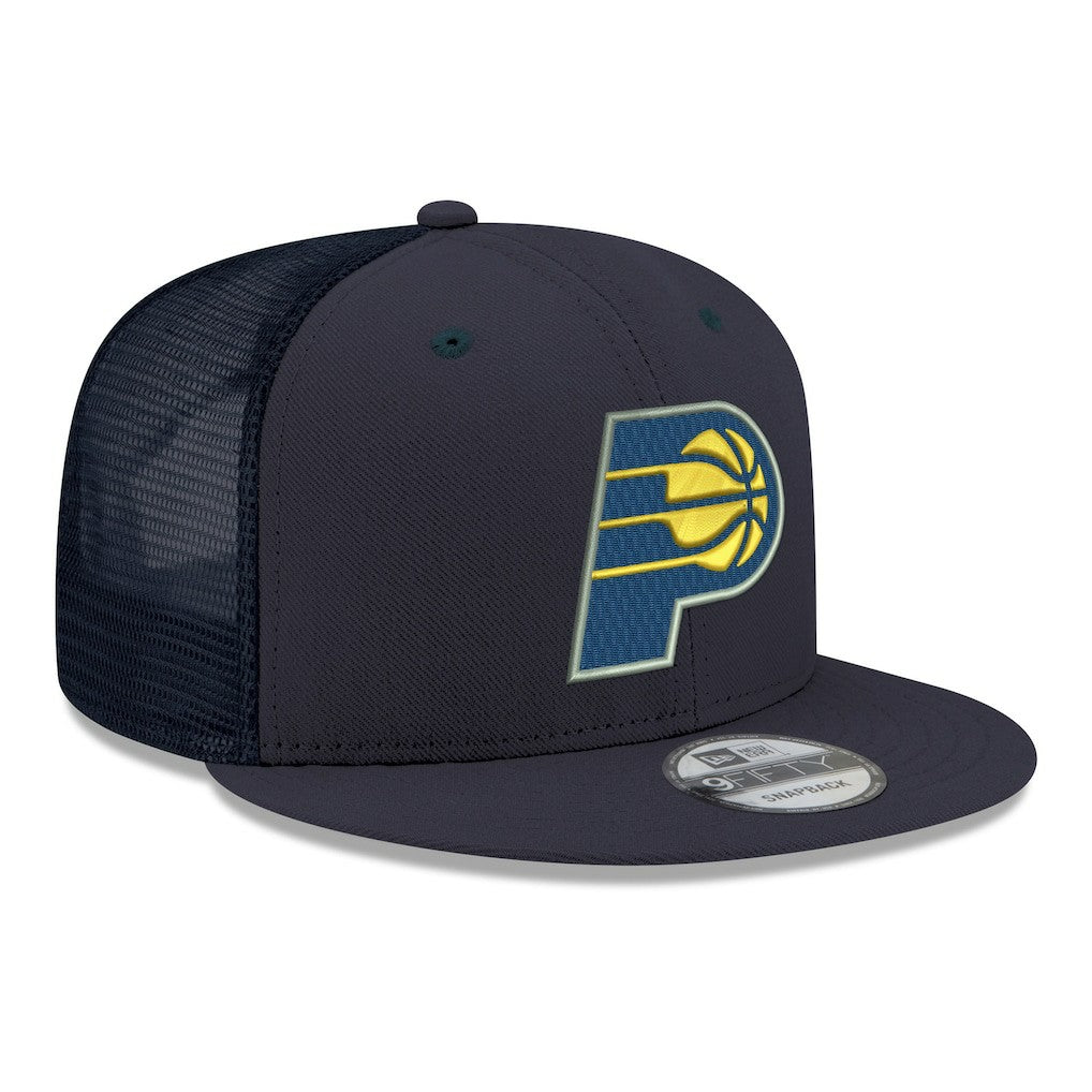New Era Indiana Pacers Core Logo Meshback 9FIFTY Snapback Hat Navy