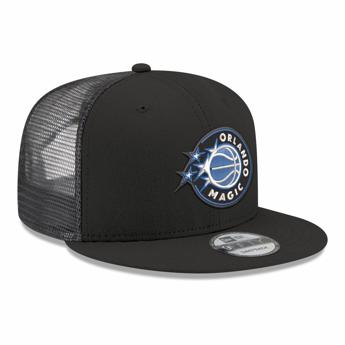 New Era Orlando Magic Core Logo Meshback 9FIFTY Snapback Hat Black