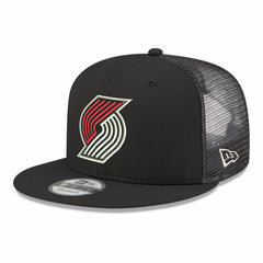 New Era Portland Trail Blazers Core Logo Meshback 9FIFTY Snapback Hat Black