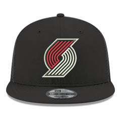 New Era Portland Trail Blazers Core Logo Meshback 9FIFTY Snapback Hat Black
