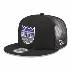 New Era Sacramento Kings Core Logo Meshback 9FIFTY Snapback Hat Black