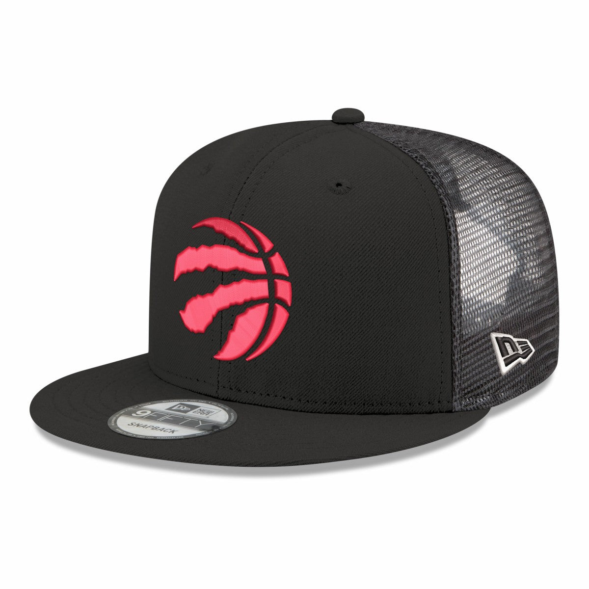 New Era Toronto Raptors Core Logo Meshback 9FIFTY Snapback Hat Black