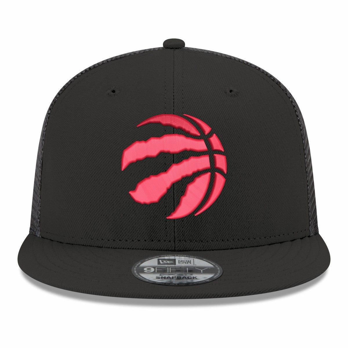 New Era Toronto Raptors Core Logo Meshback 9FIFTY Snapback Hat Black