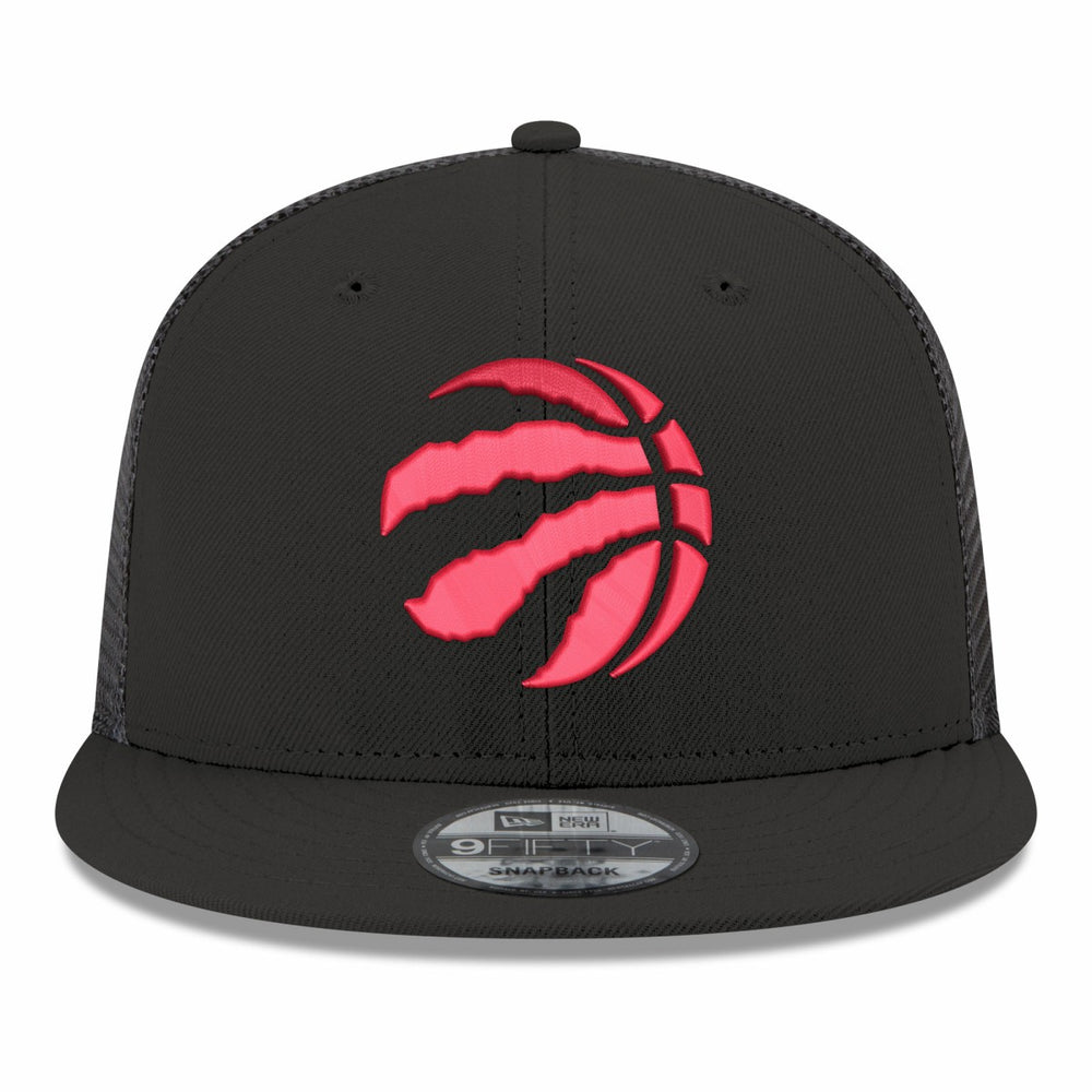 New Era Toronto Raptors Core Logo Meshback 9FIFTY Snapback Hat Black