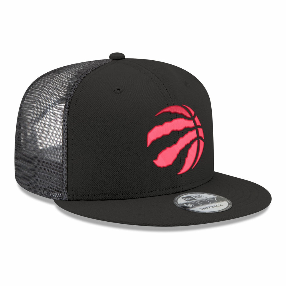 New Era Toronto Raptors Core Logo Meshback 9FIFTY Snapback Hat Black