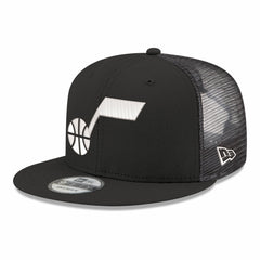 New Era Utah Jazz Core Logo Meshback 9FIFTY Snapback Hat Black