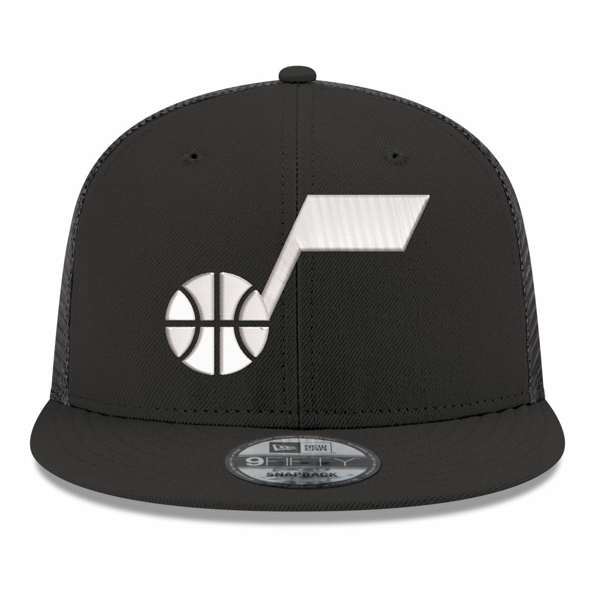 New Era Utah Jazz Core Logo Meshback 9FIFTY Snapback Hat Black