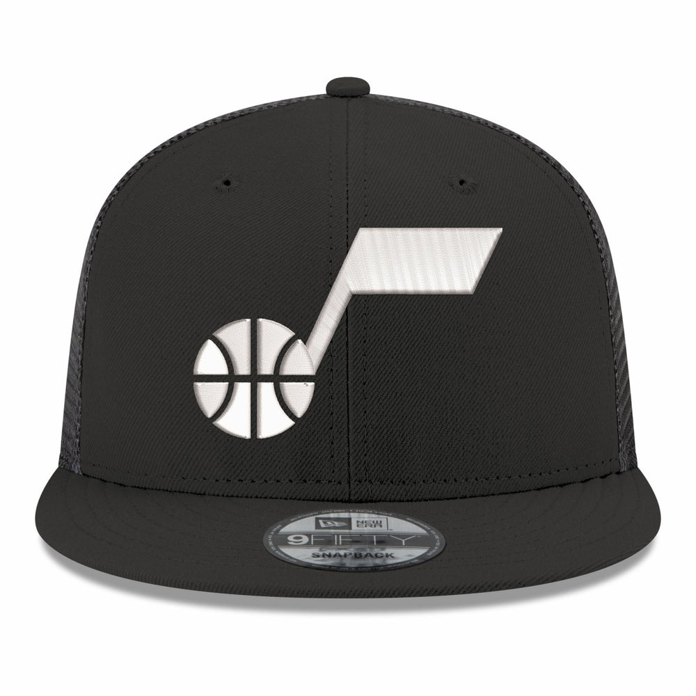 New Era Utah Jazz Core Logo Meshback 9FIFTY Snapback Hat Black