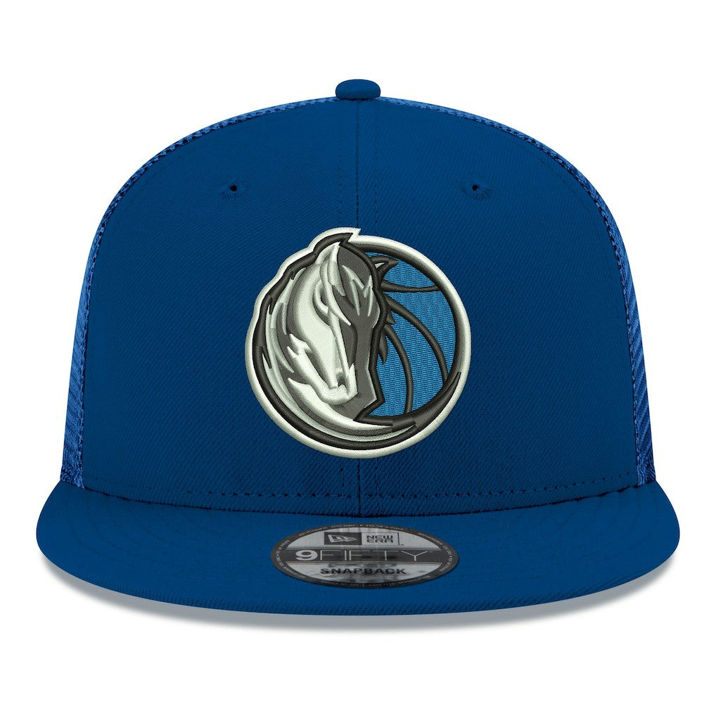 New Era Dallas Mavericks Core Logo Meshback 9FIFTY Snapback Hat Navy