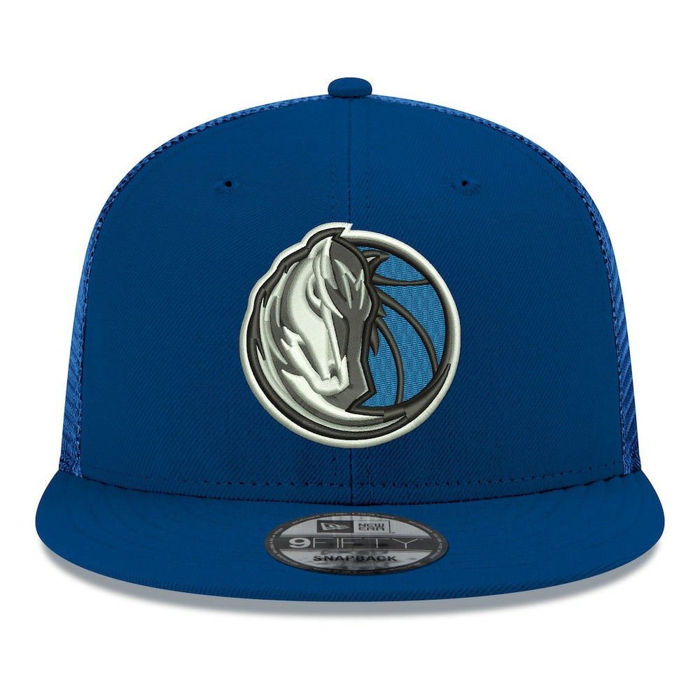 New Era Dallas Mavericks Core Logo Meshback 9FIFTY Snapback Hat Navy