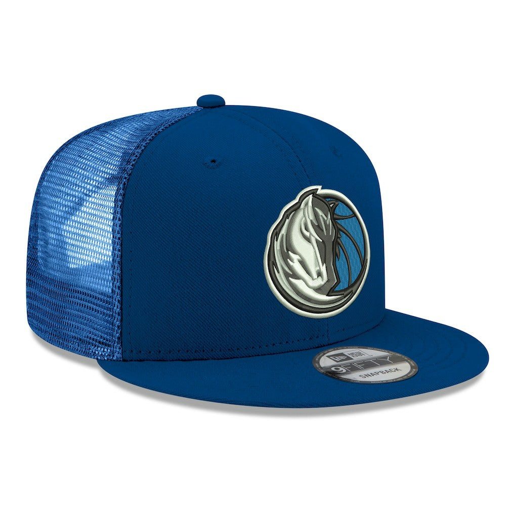 New Era Dallas Mavericks Core Logo Meshback 9FIFTY Snapback Hat Navy