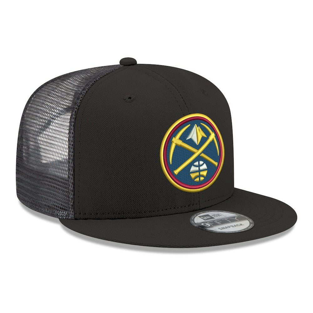 New Era Denver Nuggets Core Logo Meshback 9FIFTY Snapback Hat Black