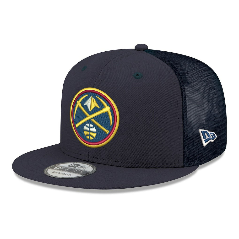 New Era Denver Nuggets Core Logo Meshback 9FIFTY Snapback Hat Navy