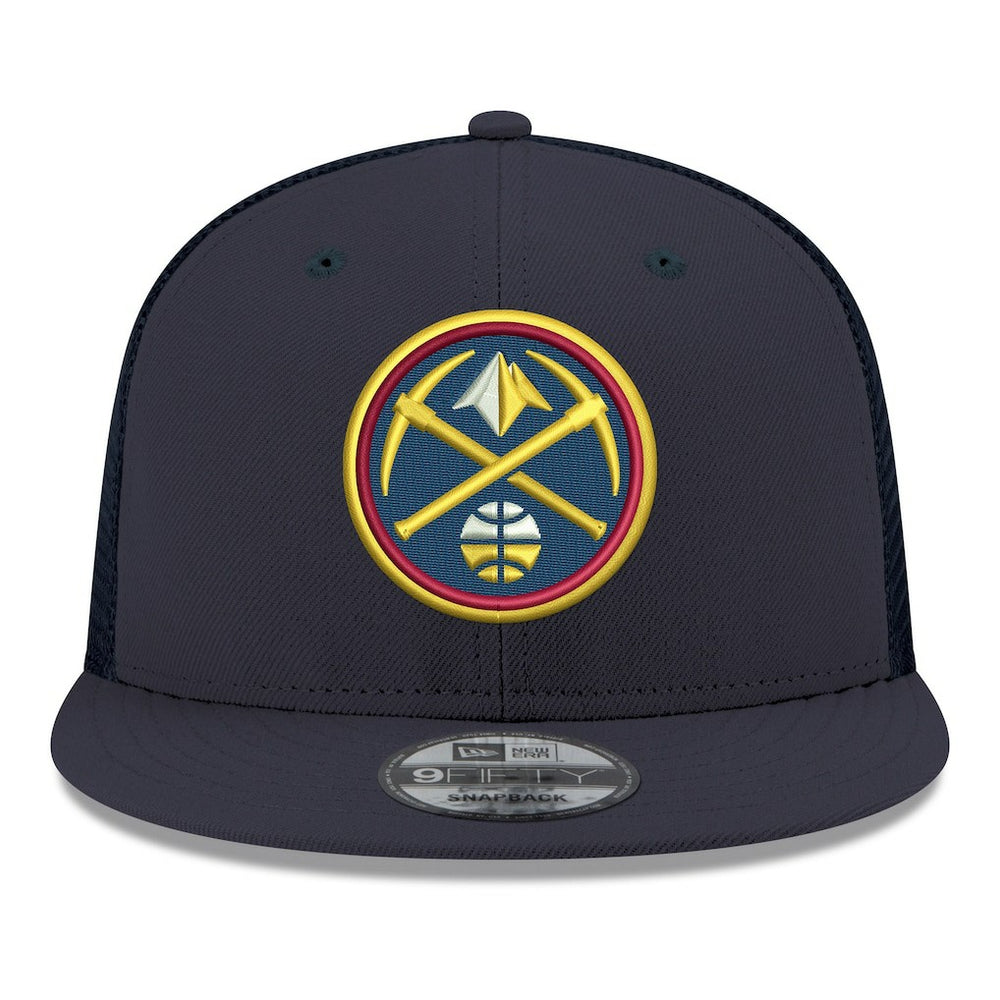 New Era Denver Nuggets Core Logo Meshback 9FIFTY Snapback Hat Navy
