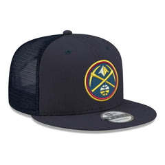 New Era Denver Nuggets Core Logo Meshback 9FIFTY Snapback Hat Navy