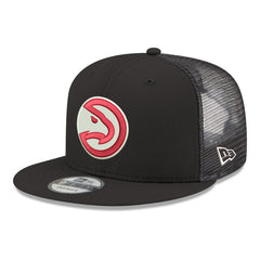 New Era Atlanta Hawks Core Logo Meshback 9FIFTY Snapback Hat Black
