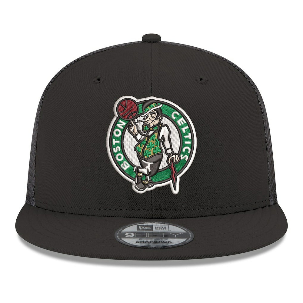 New Era Boston Celtics Core Logo Meshback 9FIFTY Snapback Hat Black