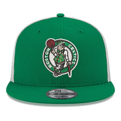 New Era Boston Celtics Core Logo Meshback 9FIFTY Snapback Hat Kelly Green