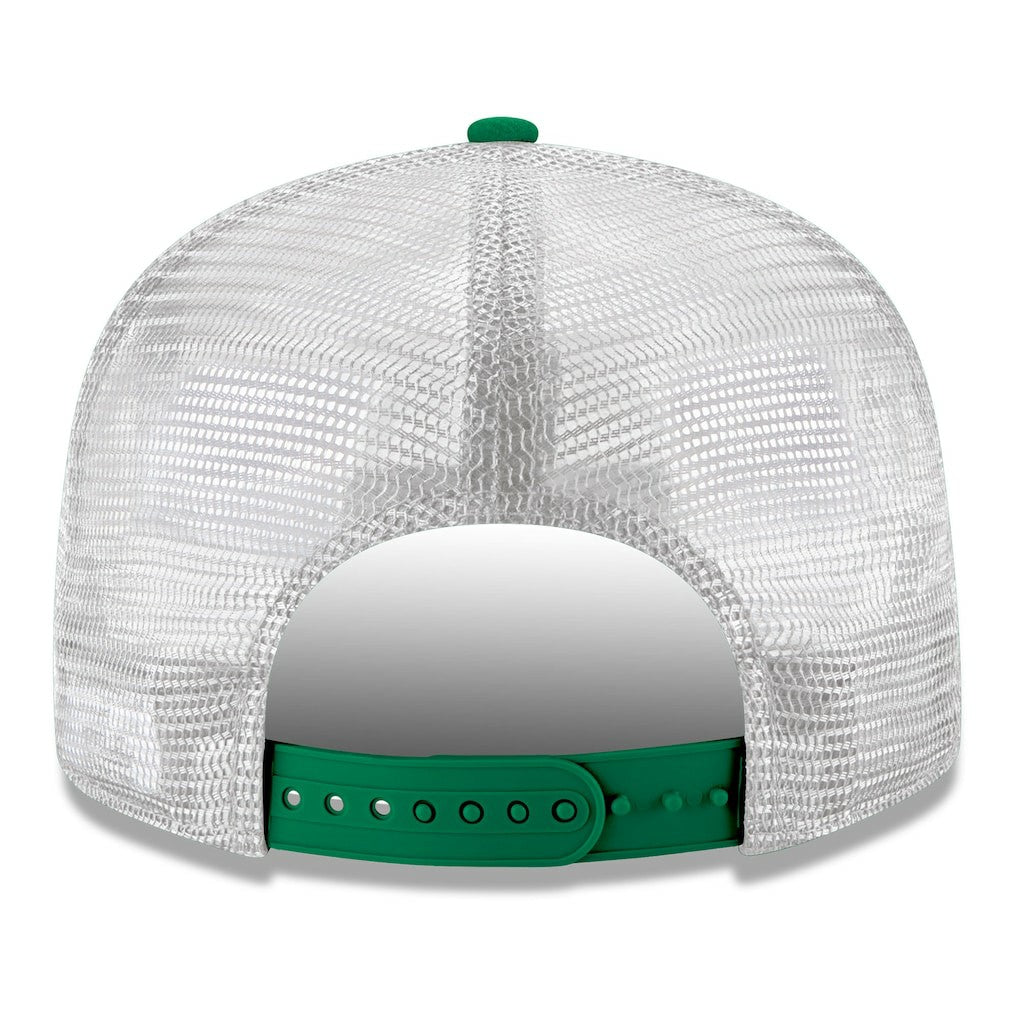 New Era Boston Celtics Core Logo Meshback 9FIFTY Snapback Hat Kelly Green
