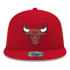 New Era Chicago Bulls Core Logo Meshback 9FIFTY Snapback Hat Red